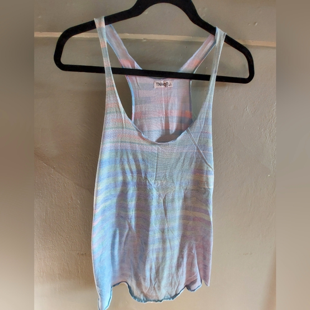 TNA Women's Pastel Striped Tank Top